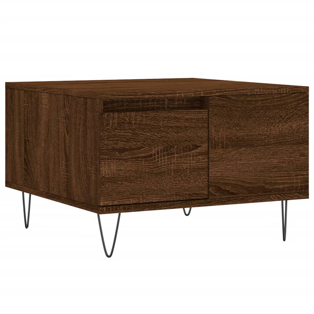 COUCHTISCH Braun Eichen-Optik 55x55x36,5 cm Holzwerkstoff - Braun, Holzwerkstoff (55/55/36.5cm) - furnicato