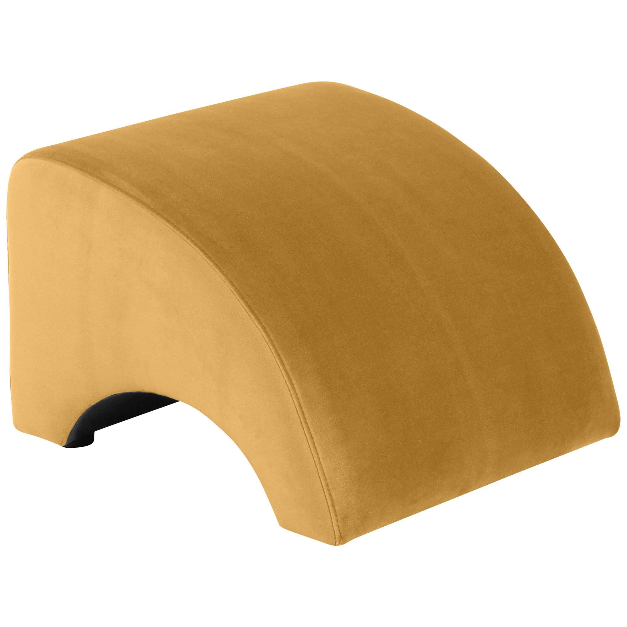 58aufmkessel Polsterhocker Currygelb 52x37x54 cm