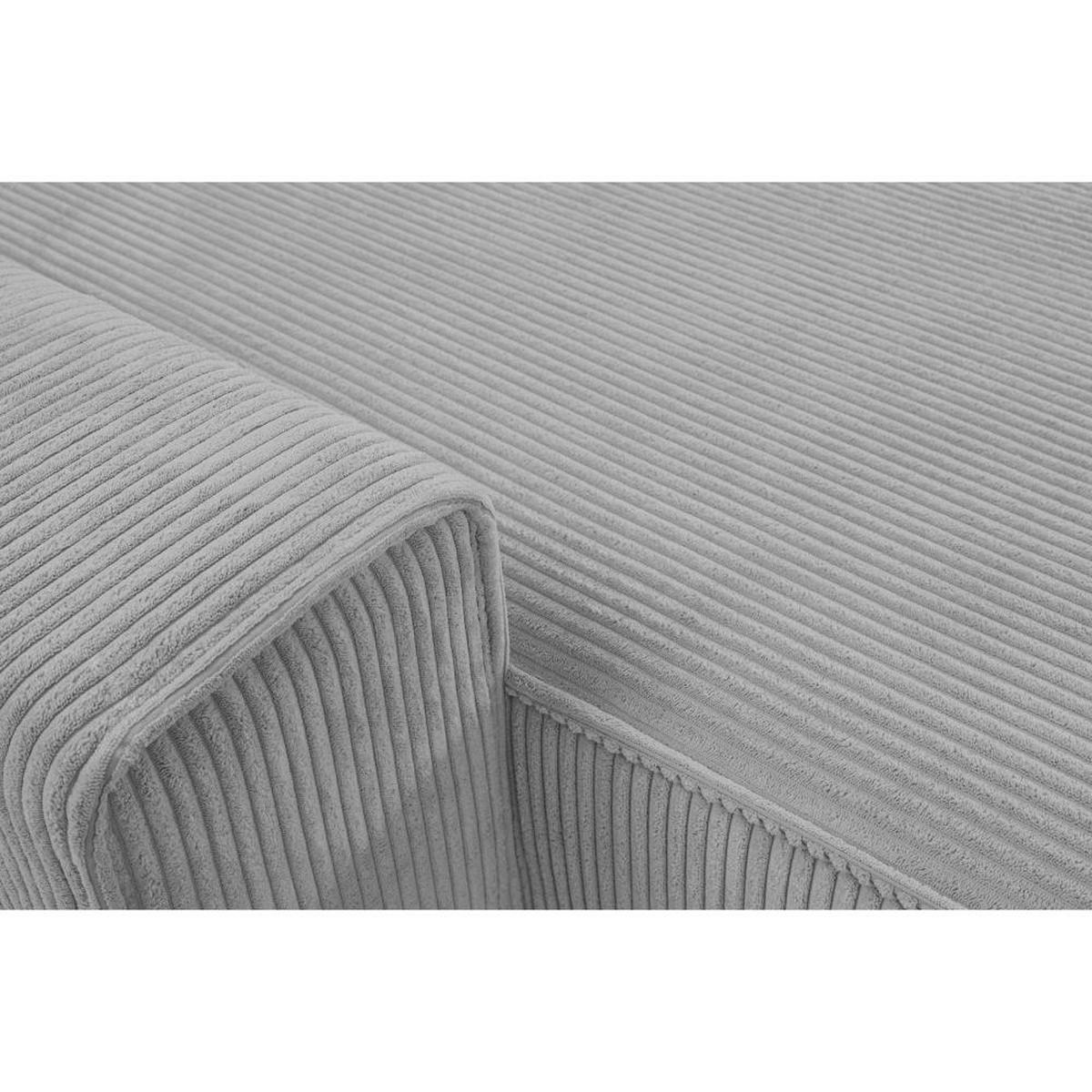 SEDACÍ SOUPRAVA Hektor U s funkcí spaní, světle šedá - černá/světle šedá, textil/plast (318/94/152cm) - Beautysofa