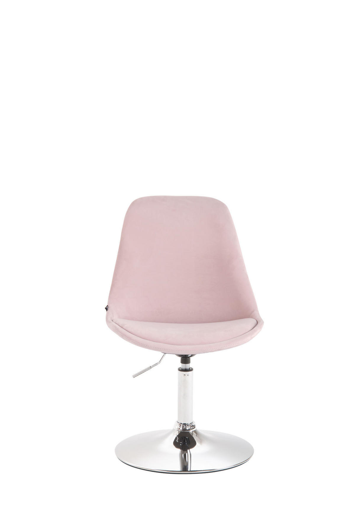 ESSZIMMERSTUHL Samt pink - Chromfarben/Pink, Textil/Metall (48/76/57cm) - CLP