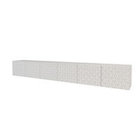 LOWBOARD VIRA-W 3x100x40x41 cm - Weiß - Weiß, Holzwerkstoff (300/40/41cm) - ALTDECOR