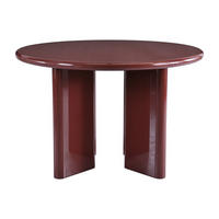 ESSTISCH - 4 Personen - holz - bordeaux Lukavo - Bordeaux, Holz (120/120/76cm) - Vente-Unique