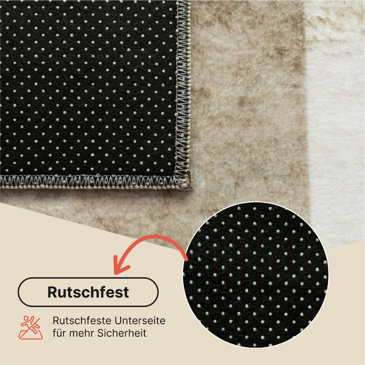 TEPPICH VENEZIA Beige Grafik 180/250 cm - Beige, Textil (180/250cm) - Tapiso