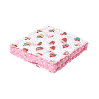 SITZKISSEN Cupcakes rosa 40/40/8 cm - Rosa, Textil (40/40/8cm) - Homescapes