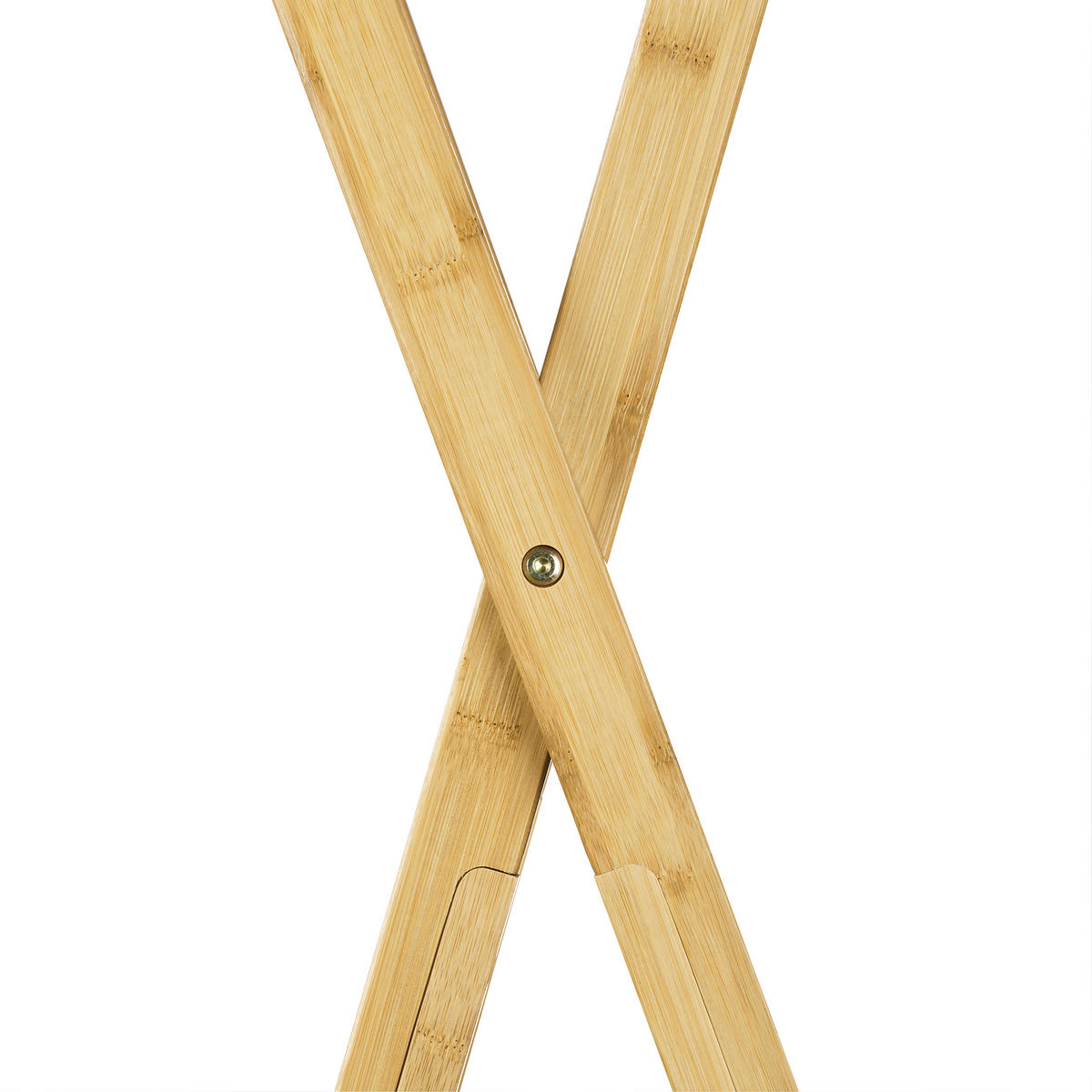 KLEIDERSTÄNDER - Hellbraun, Holz/Textil (50/164/58cm) - Relaxdays