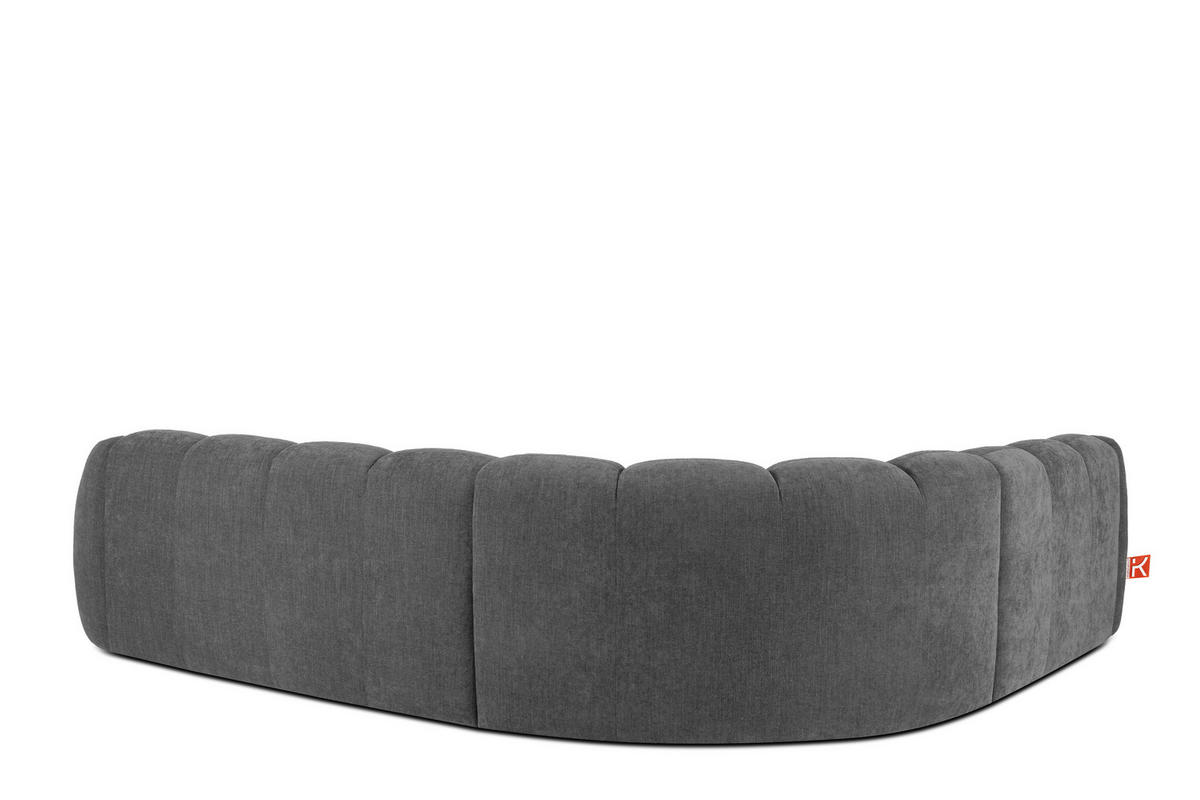 ECKSOFA LINKS FLAVA, Aschgrau - Grau, Holz/Holzwerkstoff (310/270cm) - KONSIMO®