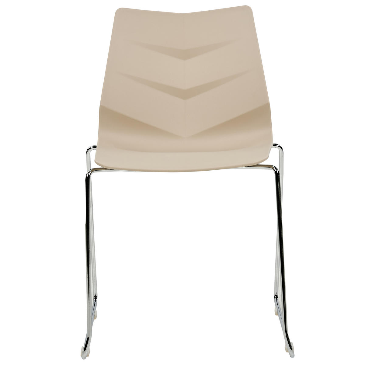 ESSZIMMERSTUHL 4er-Set Kunststoff Beige Hartley - Beige, Kunststoff/Metall (50/82/50cm) - Beliani