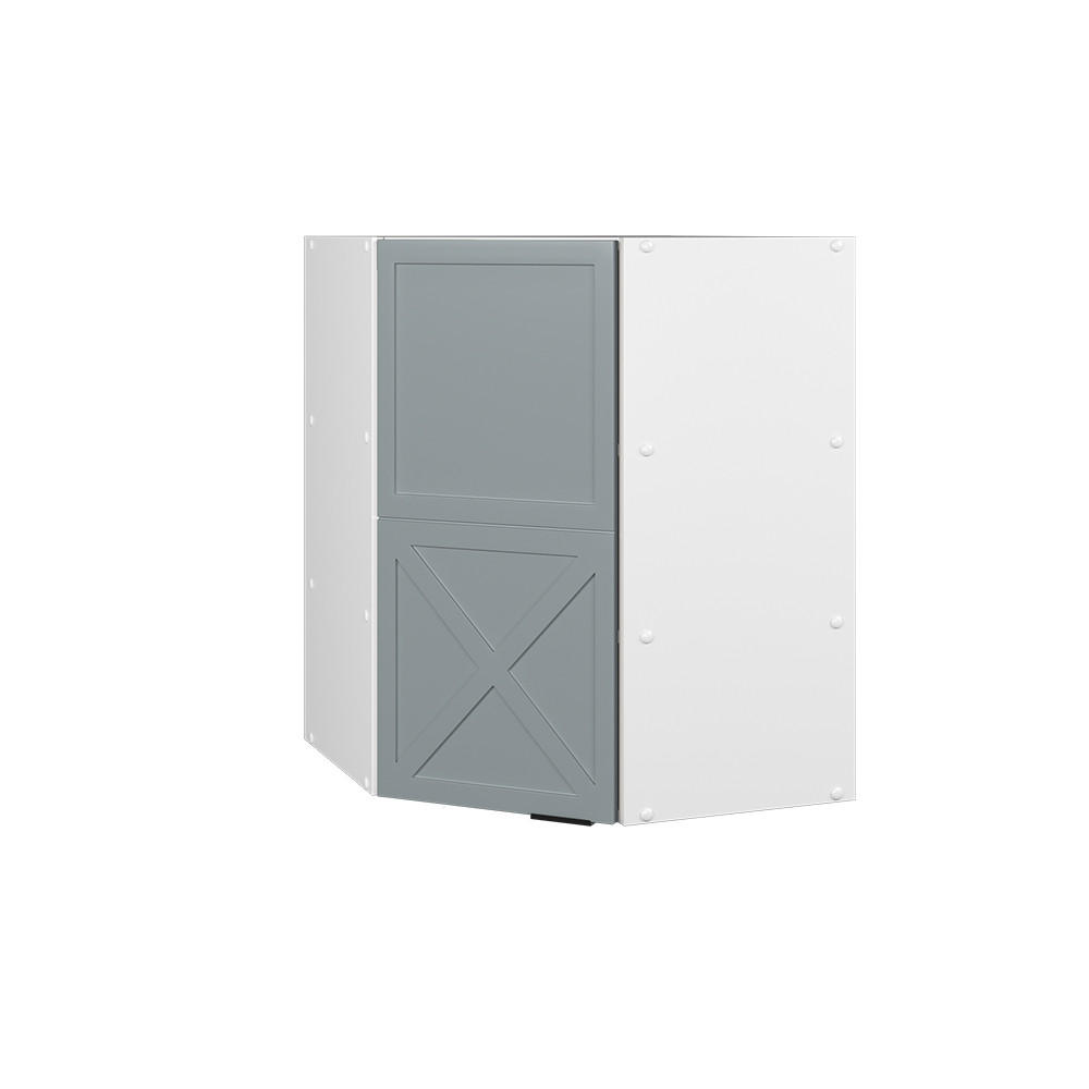 ECKHÄNGESCHRANK Fame-Line Hellblau-grau 57 cm - Blaugrau/Weiß, Holzwerkstoff (57/72/34.1cm) - Vicco