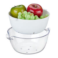 SIEBSCHÜSSEL - Multicolor, Kunststoff (21cm) - Relaxdays