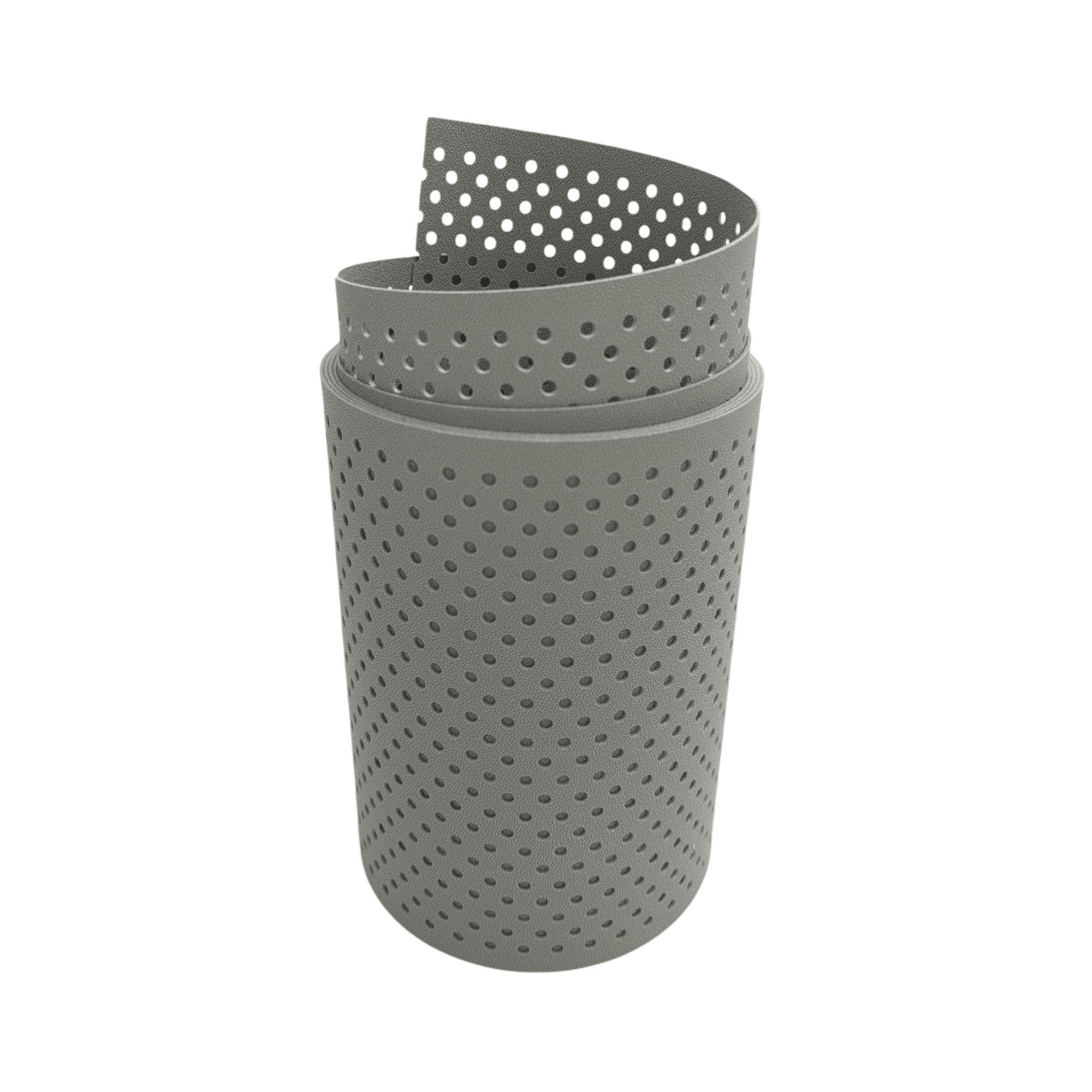SICHTSCHUTZSTREIFEN PP Premium Gelocht 15 Prozent Streifen Steingrau 2,55m - Graubraun, Kunststoff (255/19cm) - ZAUN|ZU