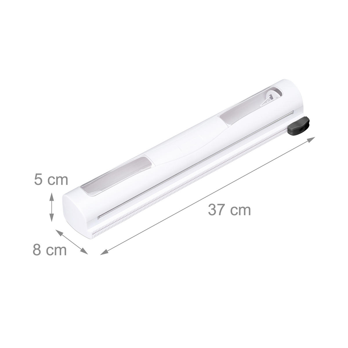 2XFOLIENSCHNEIDER - Weiß, Kunststoff/Metall (37/5/8cm) - Relaxdays