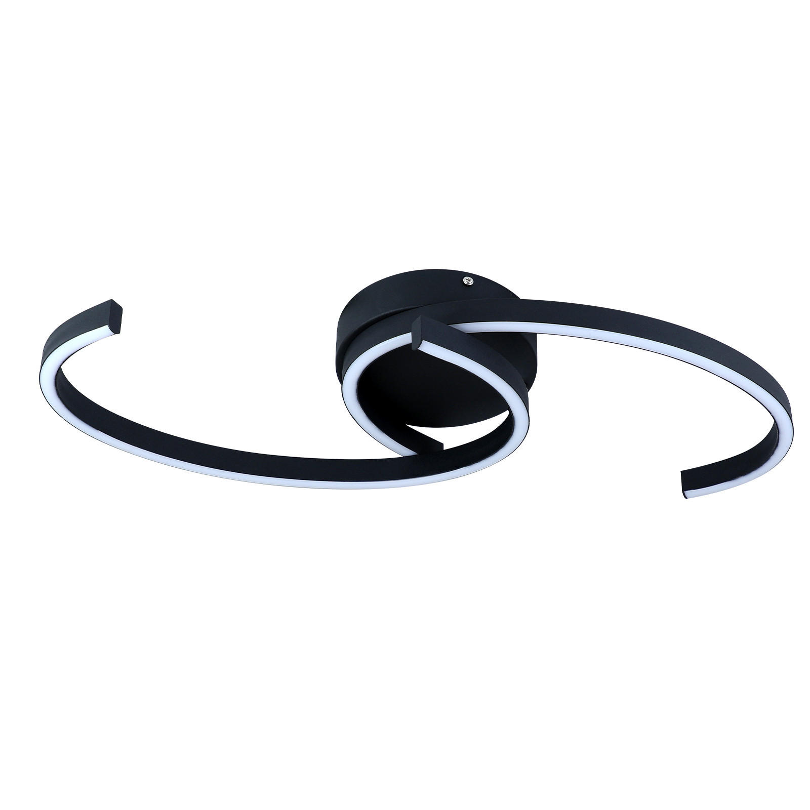 LED-DECKENLEUCHTE Oliver 60/16/9 cm - Schwarz, Metall (60/16/9cm) - Nettlife