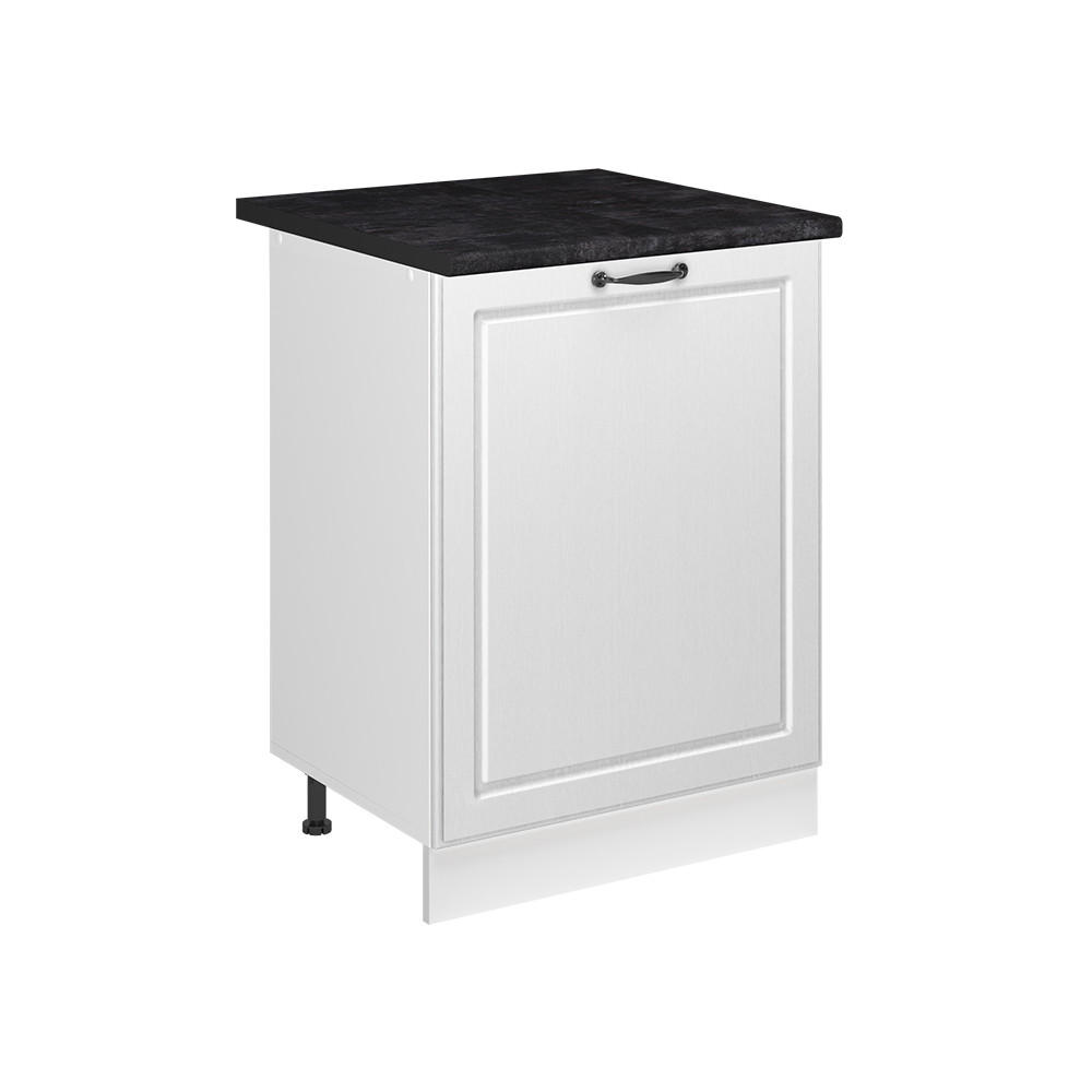 KUCHYNSKÁ SPODNÁ SKRINKA R-Line, Biely vidiecky dom/biely, 60 cm s 1 dverami antrasiitti työtaso - biela, kompozitné drevo (60/81.6/60cm) - Vicco