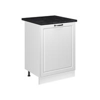 KUCHYNSKÁ SPODNÁ SKRINKA R-Line, Biely vidiecky dom/biely, 60 cm s 1 dverami antrasiitti työtaso - biela, kompozitné drevo (60/81.6/60cm) - Vicco