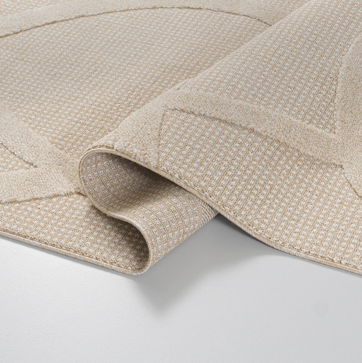 TEPPICH Beige Abstrakt, Moderne 120 x 170 cm - Beige/Creme, Textil (120/170cm) - Mazovia