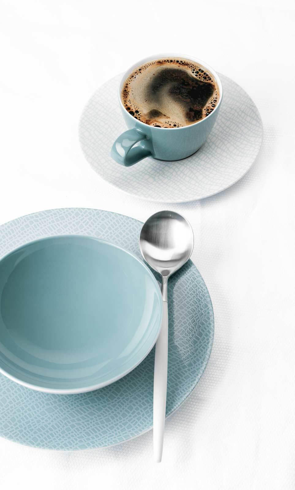 KAFFEETASSEN MIT UNTERTASSEN Life Fashion Green Chic 240 ml 6er Set - Grün, Keramik (16.5/8.2/16.5cm) - Seltmann Weiden