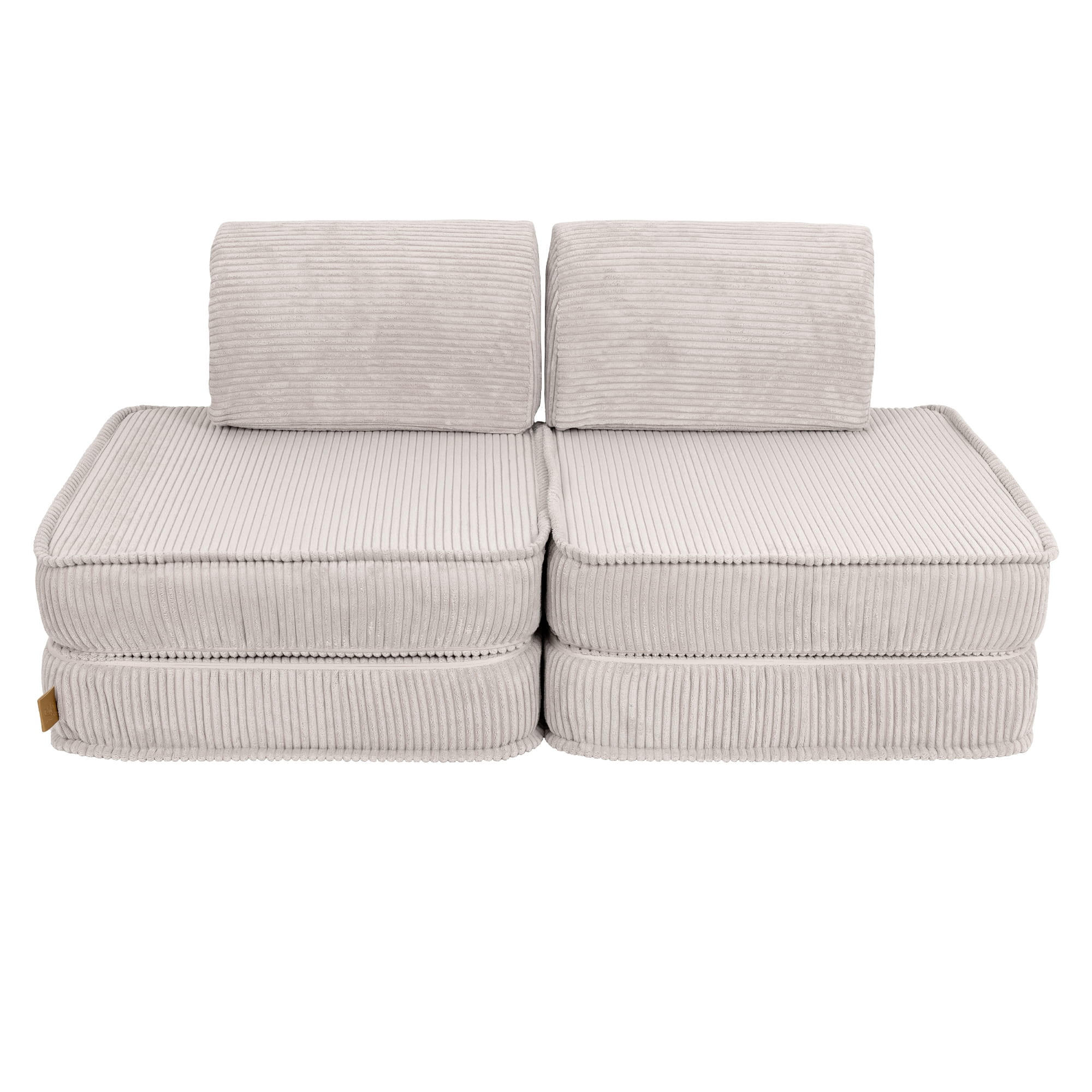 KINDERSOFA, Aesthetic, Pocket Basic, Ecru - Ecru, Textil (120/25/60cm) - MeowBaby