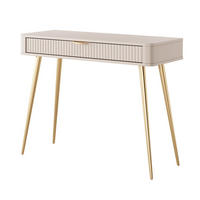 SCHMINKTISCH mit Schublade Beige BELLO - Beige, Holzwerkstoff (38/100.2/78cm) - Compleo24