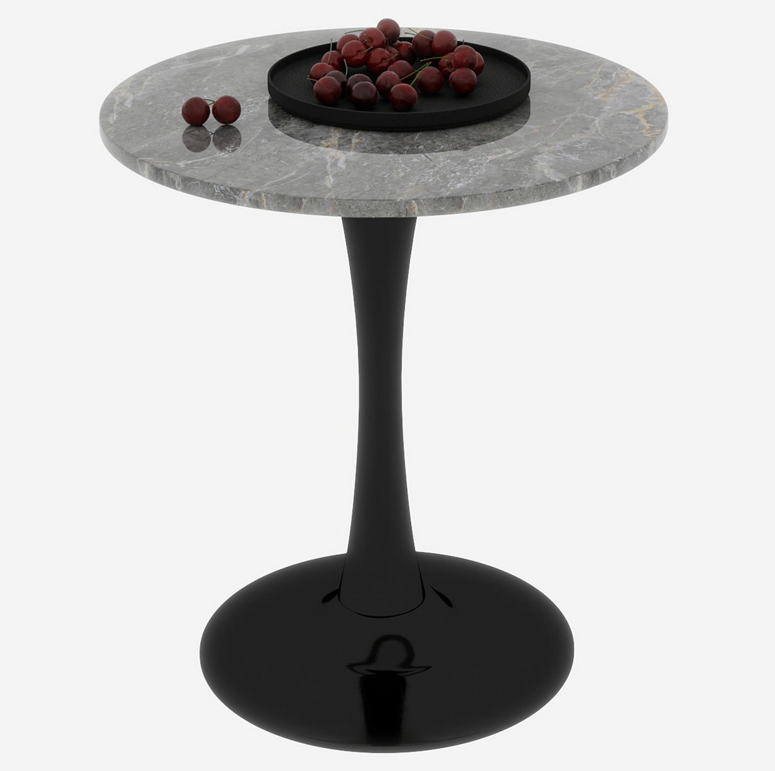 Meubliv Couchtisch Schwarz 70x72x70 cm