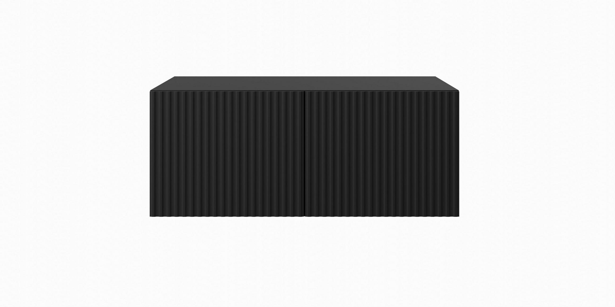 Masseno Lowboard Schwarz 100x41x40 cm