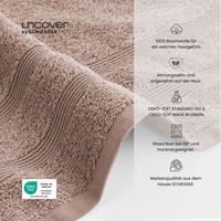 HANDTUCHSET Brooklyn - 4-teilig - 50x100 cm - Taupe - Taupe, Textil (50/100cm) - Uncover by Schiesser
