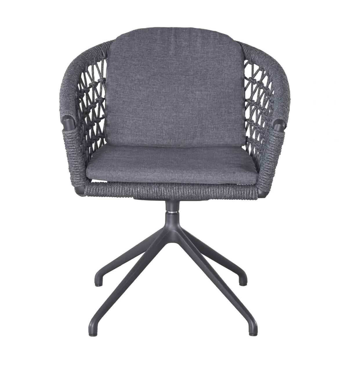 GARTENSTUHL Balu, Rope-Metall, Anthrazit - Anthrazit, Metall (64/80/62cm) - dasmöbelwerk