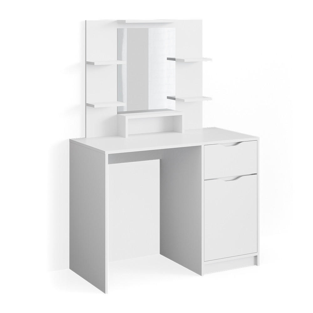 SCHMINKTISCH Ruben Little Weiß 100 cm - Weiß, Holzwerkstoff (100/142/42cm) - Vicco