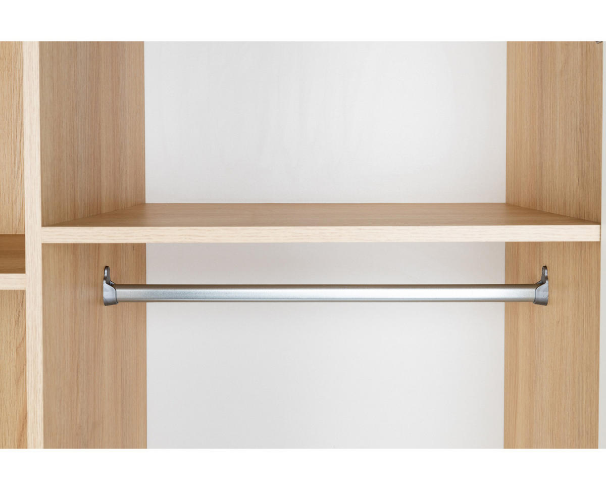 KLEIDERSCHRANK Roofy - Salbeigrün/Eichefarben, Leder/Holz (150/200/51cm) - arthur berndt