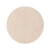 WOLLTEPPICH Bent Cream ø 150 cm rund - Creme, Textil (150/150cm) - benuta Nest