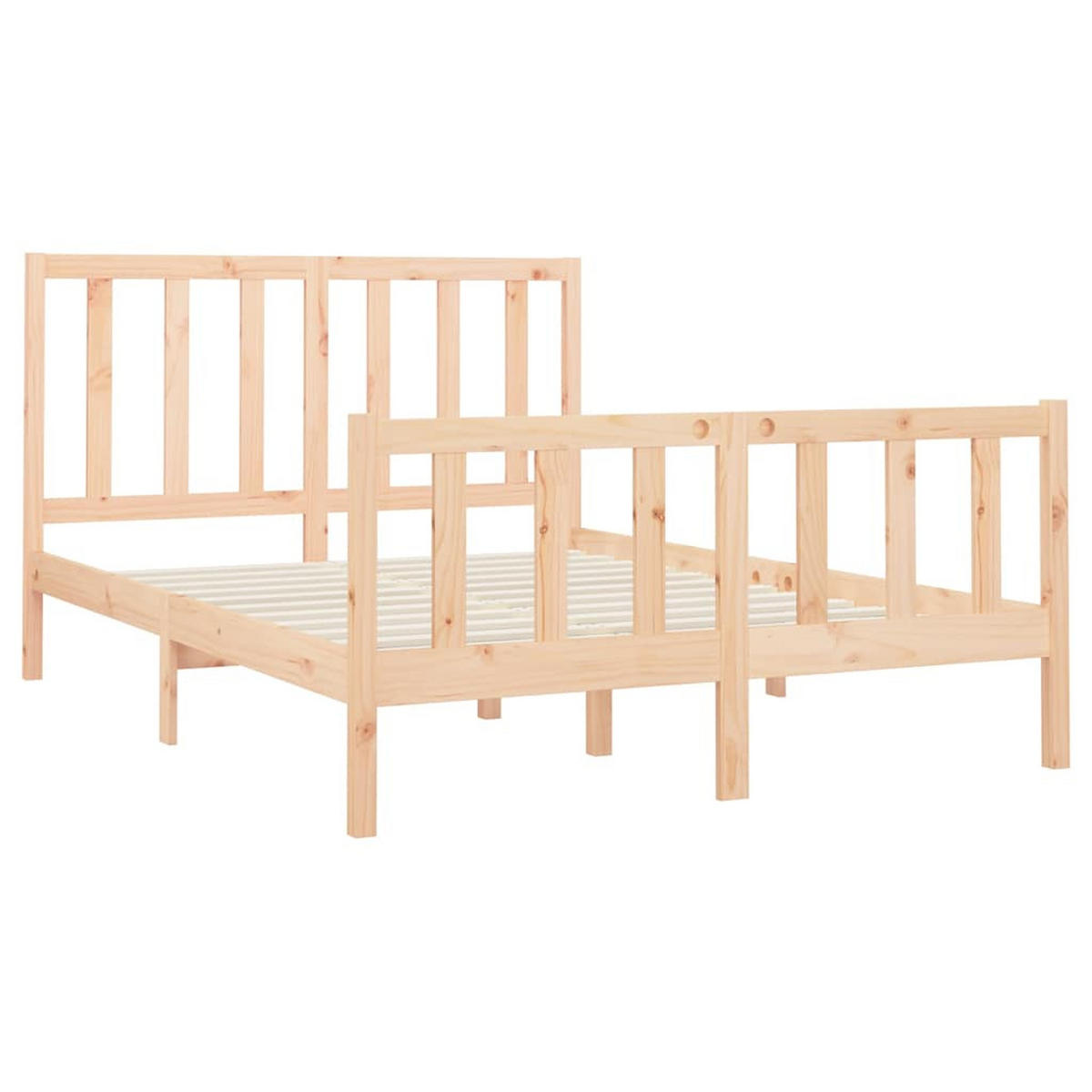BETT Nenninger 146/205.5 cm - Braun, Holz (140/200cm) - Nettlife