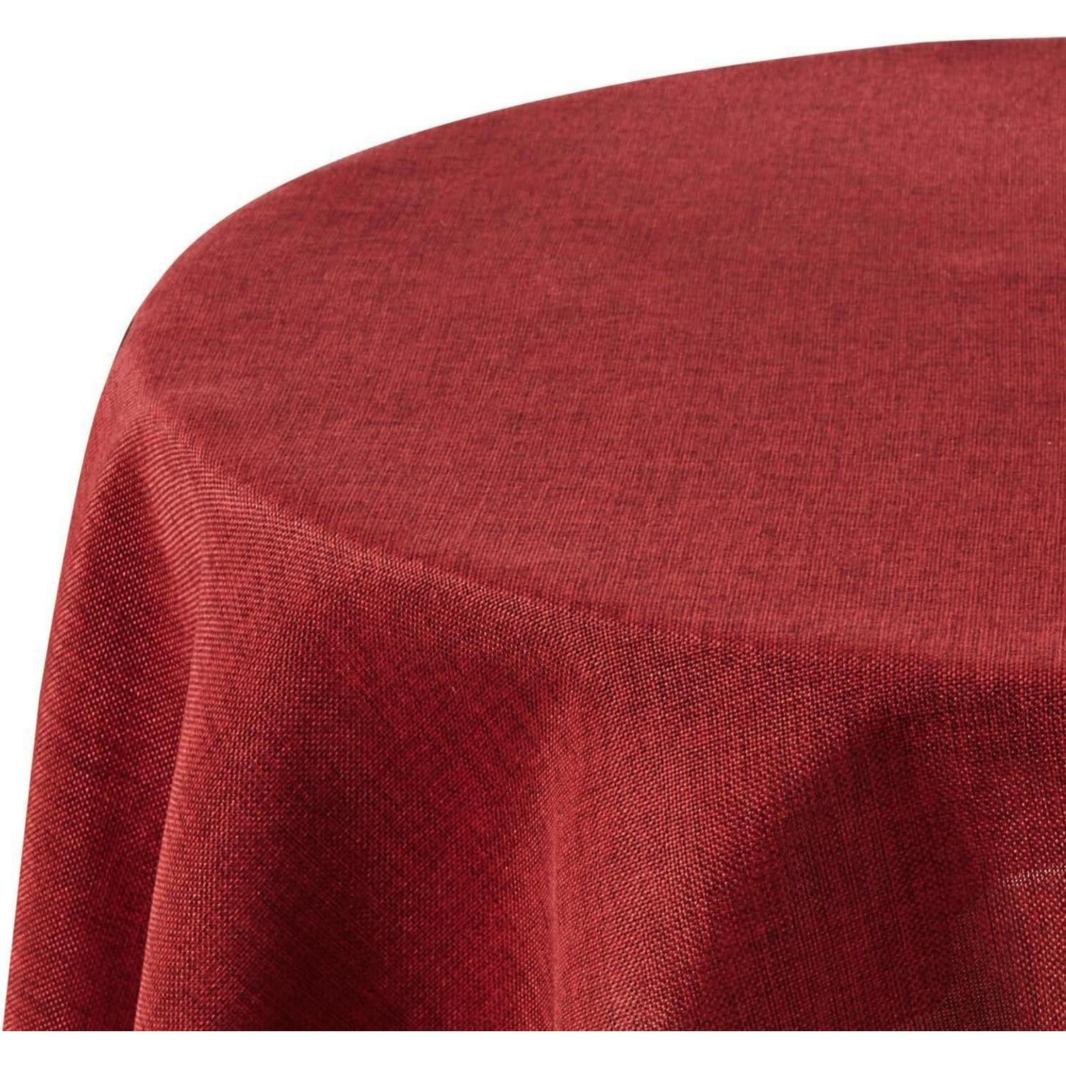 TISCHDECKE Rund 140 cm Rot - Bordeaux, Textil (140/140/1cm)