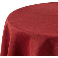 TISCHDECKE Rund 140 cm Rot - Bordeaux, Textil (140/140/1cm)
