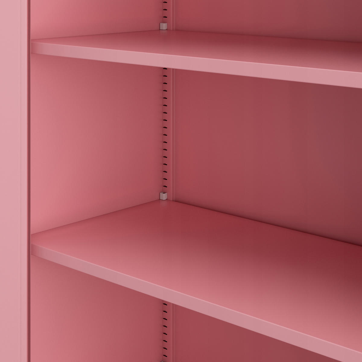 VITRINENSCHRANK Amelia - Rosa, Metall (90/185/40cm) - Jan Nowak