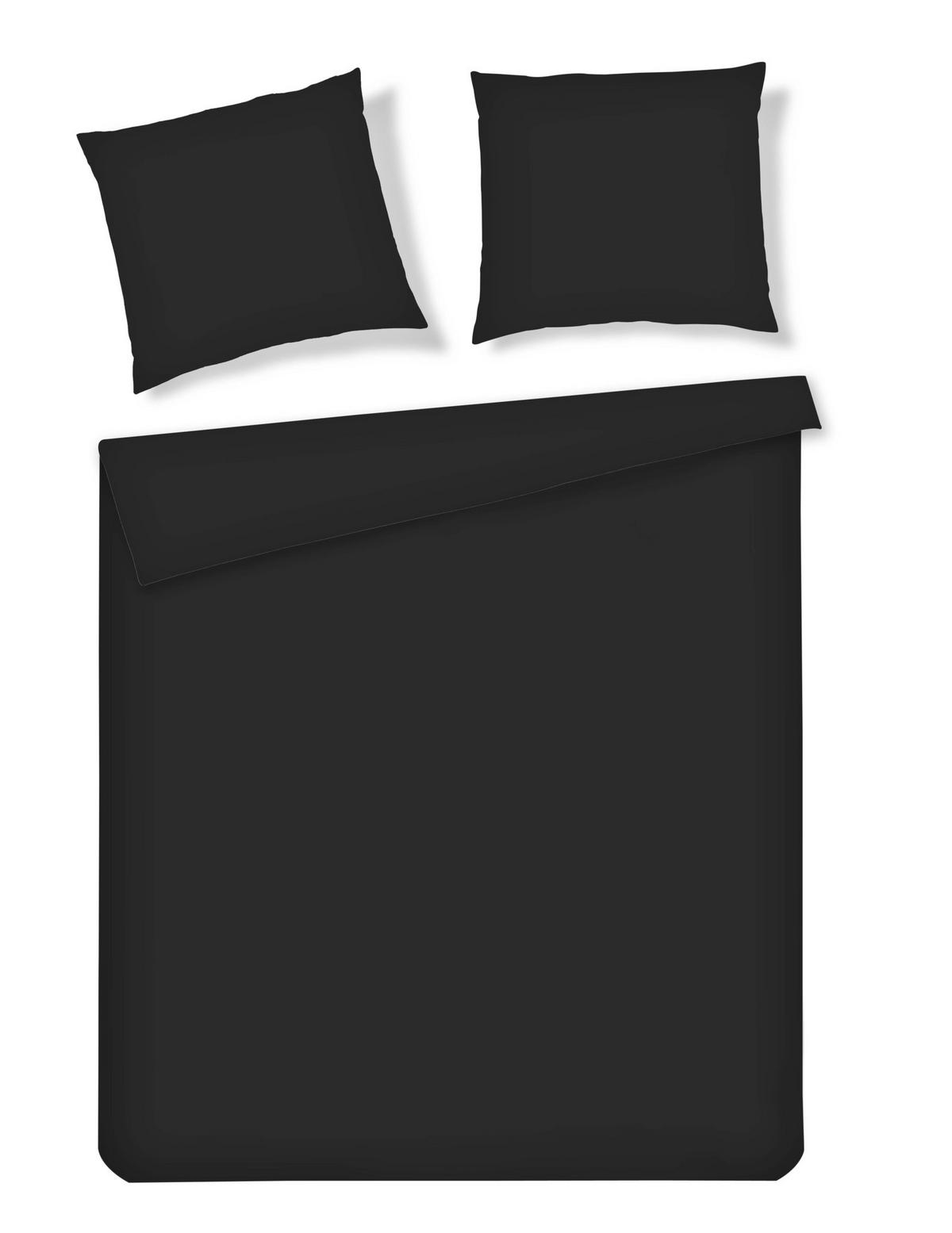 BETTWÄSCHE Micros - Schwarz, Textil (200/220cm) - home&you