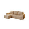 ECKSOFA Noha In Paros - Beige, Holzwerkstoff/Textil (231/142cm) - Fun Möbel