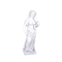 GARTENFIGUR Jens Weiß 94x31x37cm - Weiß, Kunststoff (31/94/37cm) - DELUKE