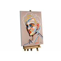 ACRYLBILD HANDGEMALT 75/100 cm - Beige/Multicolor, Holz/Textil (1.8/100cm) - KUNSTLOFT