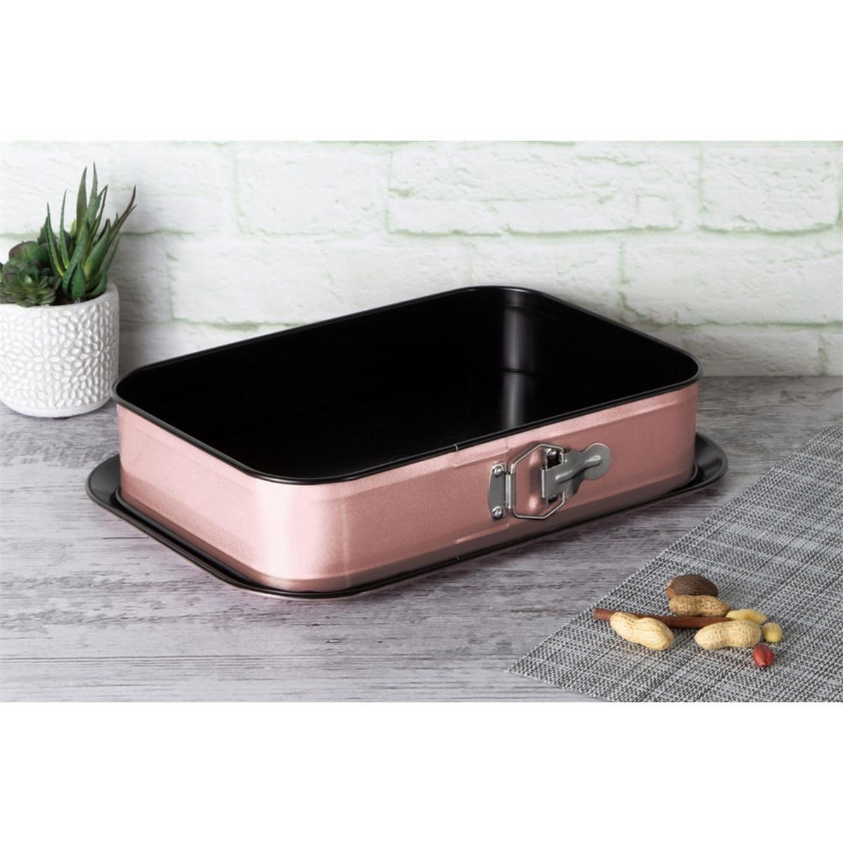 BACKBLECH Rosa 39/27/7.5 cm BH6467 - Pink, Metall (27/7.5/39cm) - Berlinger Haus