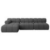 ECKSOFA modulares Sofa Razon-L2 - 285x160x70 cm Grau Bouclé - Grau, Holzwerkstoff/Textil (285/160cm) - ALTDECOR