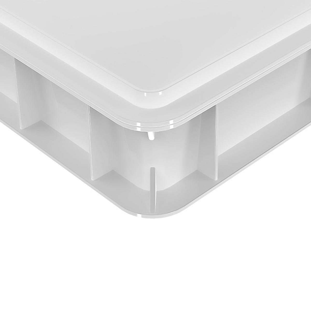 2XBOX pizzu - bílá, plast (40/7/30cm) - Relaxdays