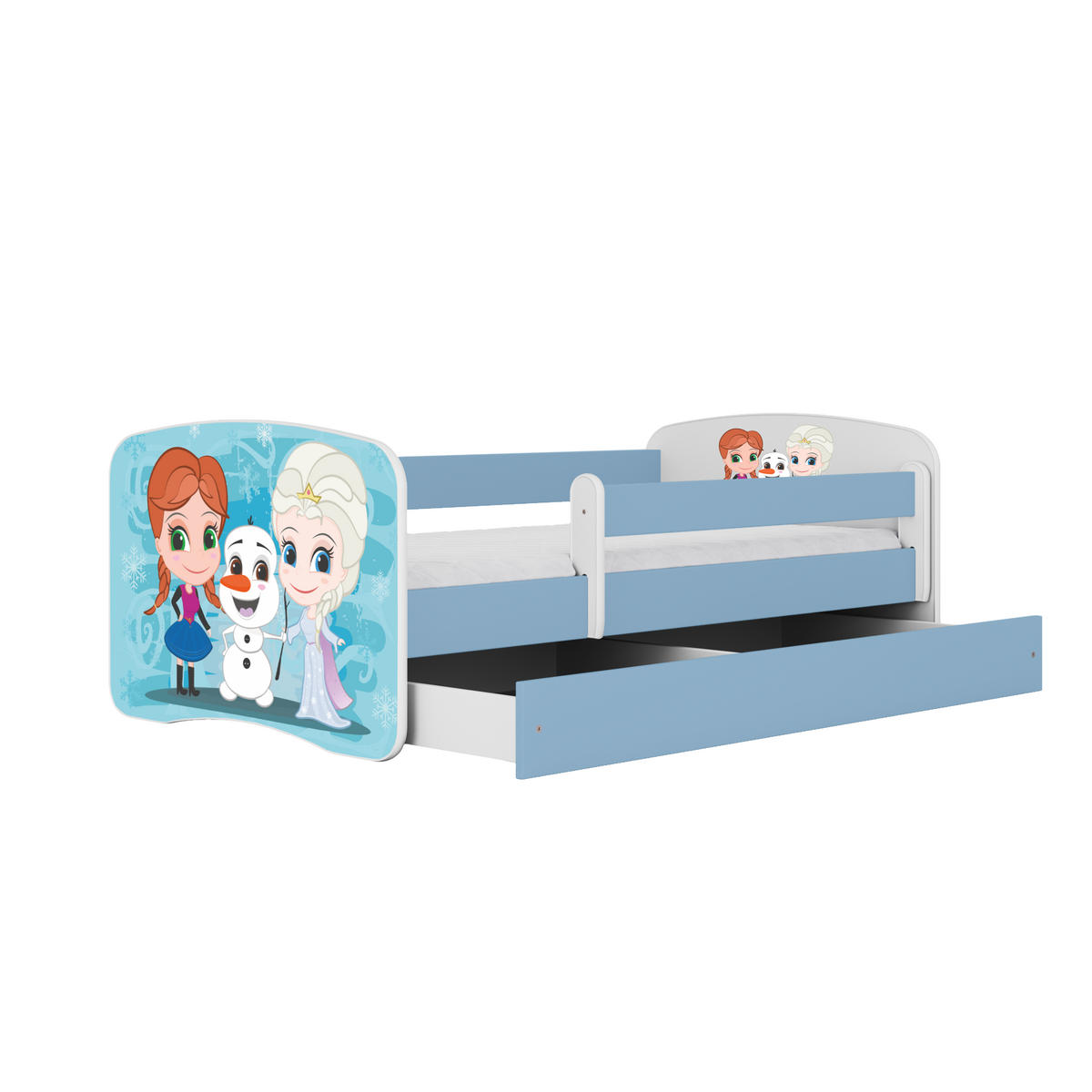 KINDERBETT Eisberg mit Schublade 160/80 90/61/164 - Blau, Holzwerkstoff (80/160cm) - RAUMHIRSCH FURNITURE