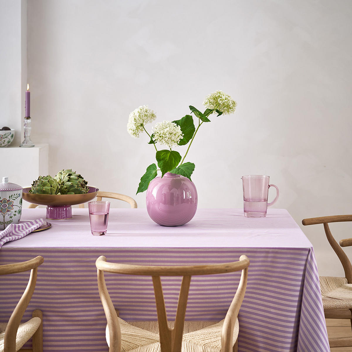 VASE Metal lilac 23 cm - Violett, Metall (23cm) - Pip Studio