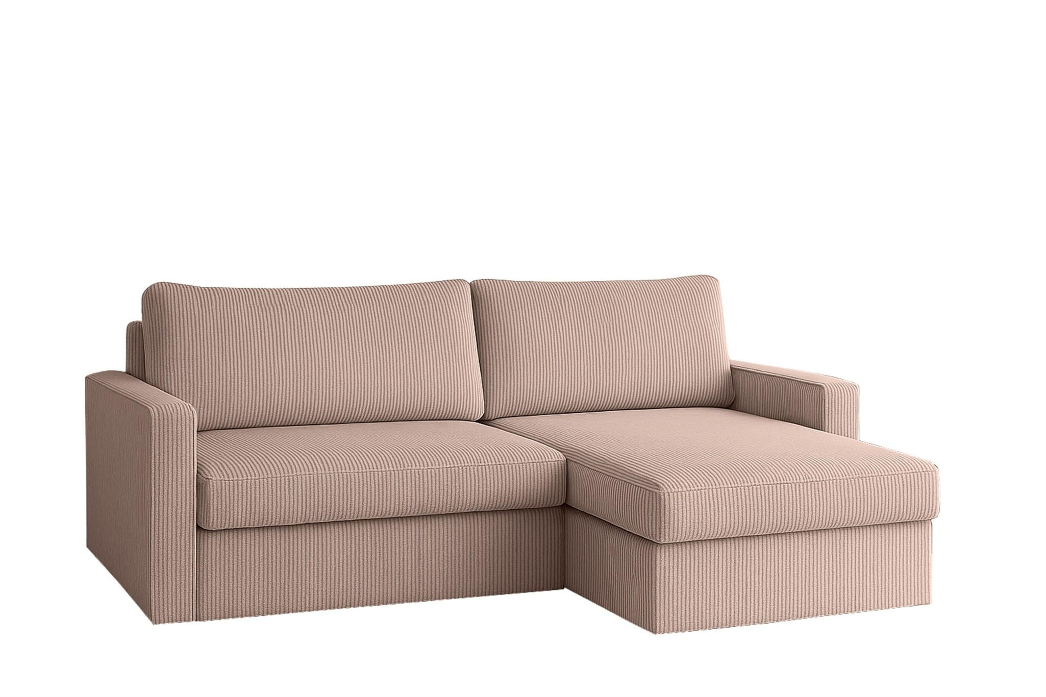 ECKSOFA Bendik In Poso - Aubergine, Holzwerkstoff/Textil (224/140cm) - Fun Möbel