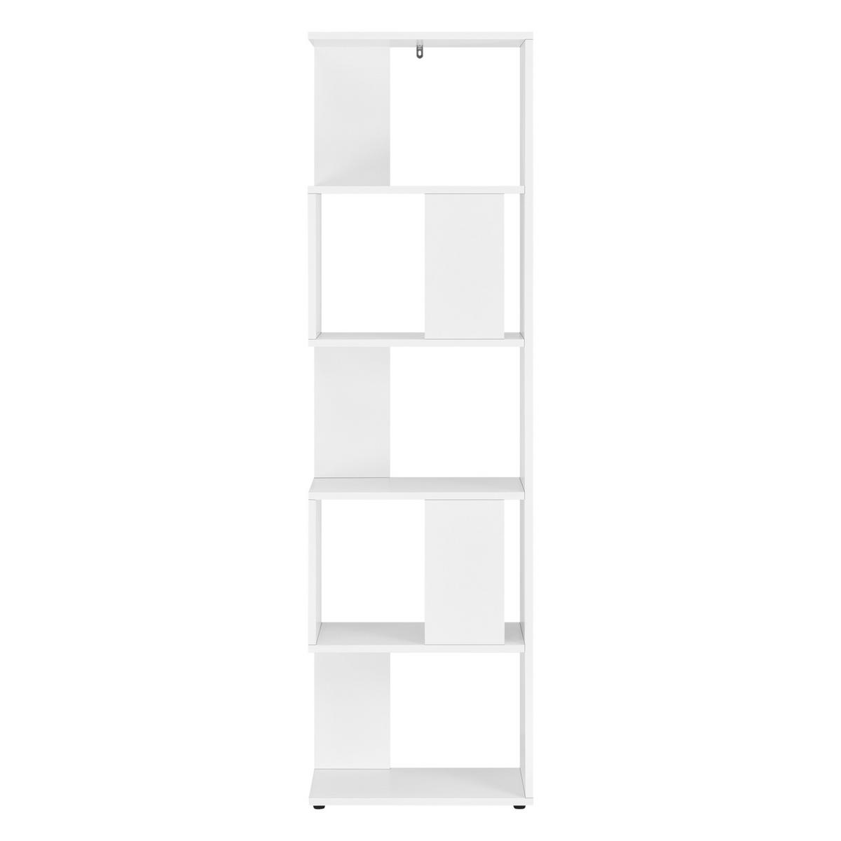 BÜCHERREGAL Aneby - Weiß, Holzwerkstoff (45/159/23.5cm) - [en.casa]