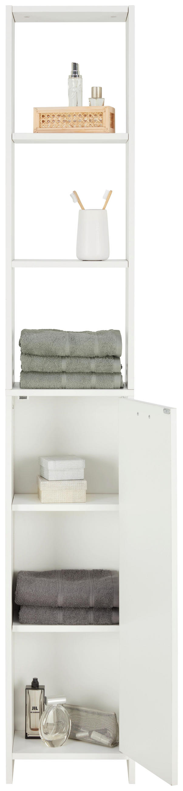 HOCHSCHRANK One in Weiß - Weiß, Holzwerkstoff (33/195/21cm) - Mömax