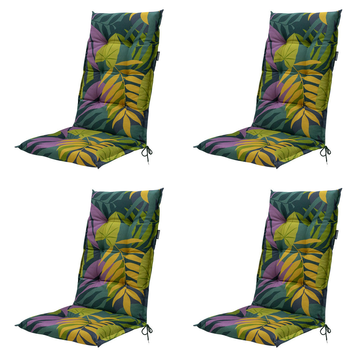 GARTENSTUHLKISSEN Iven 123/50 cm 4er-Set - Grün, Textil (50/7/123cm) - Madison