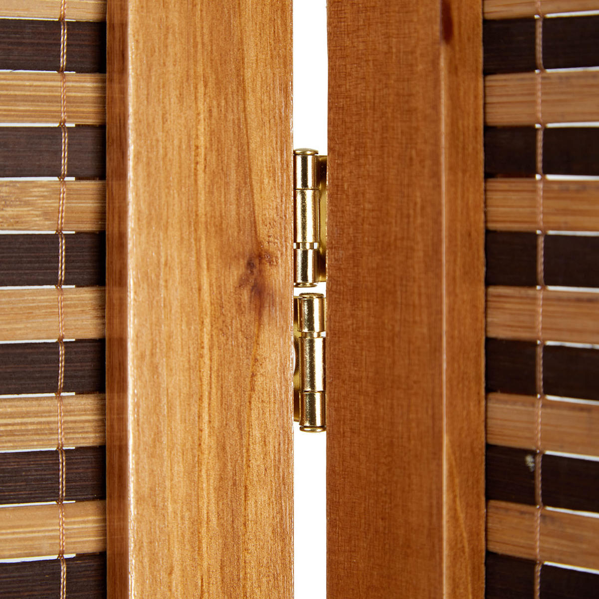 PARAVENT 4-tlg. 160/200 cm Braun Raumteiler - Braun, Holz (160/200/2cm) - Homestyle4u