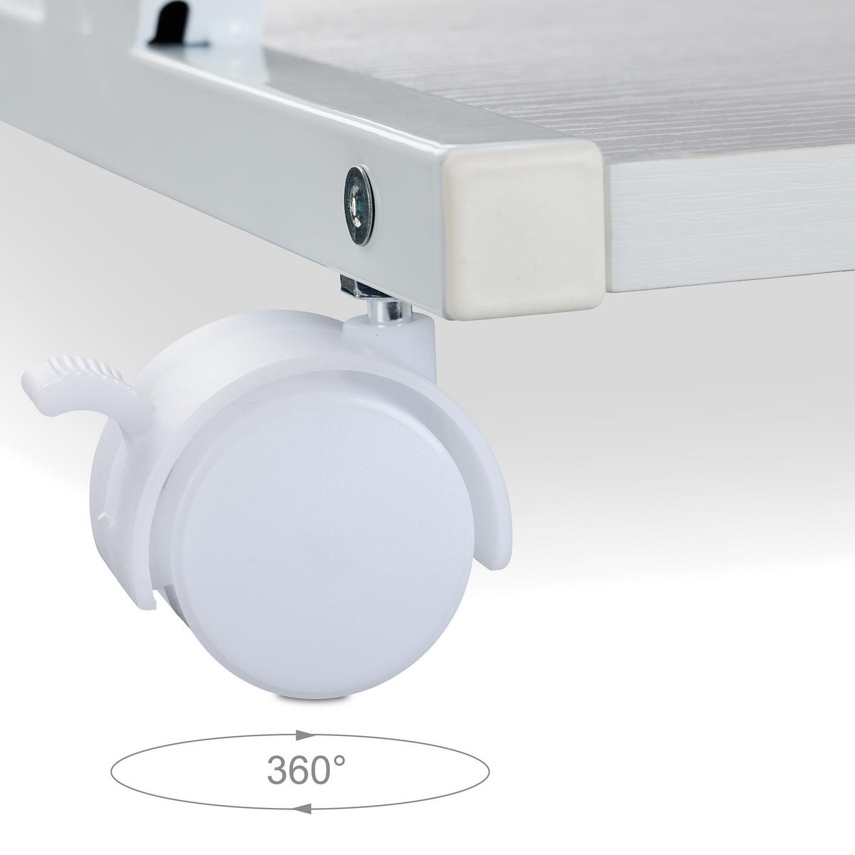 DRUCKERSTÄNDER - Weiß, Holzwerkstoff/Kunststoff (28.5/44/28cm) - Relaxdays