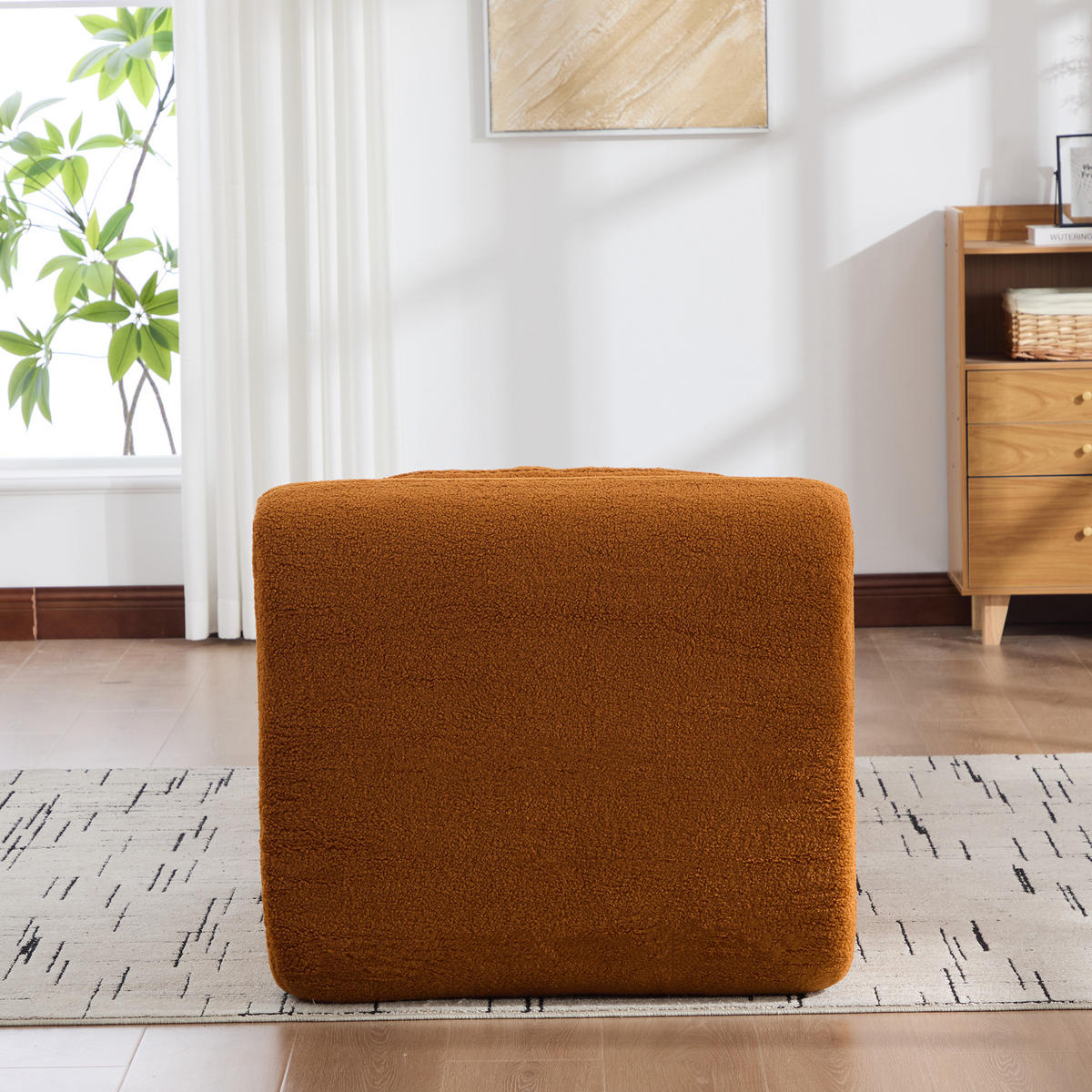 SOFA Chenille Caramel rutschfest - Orange, Textil (79/71/177cm) - WISHDOR