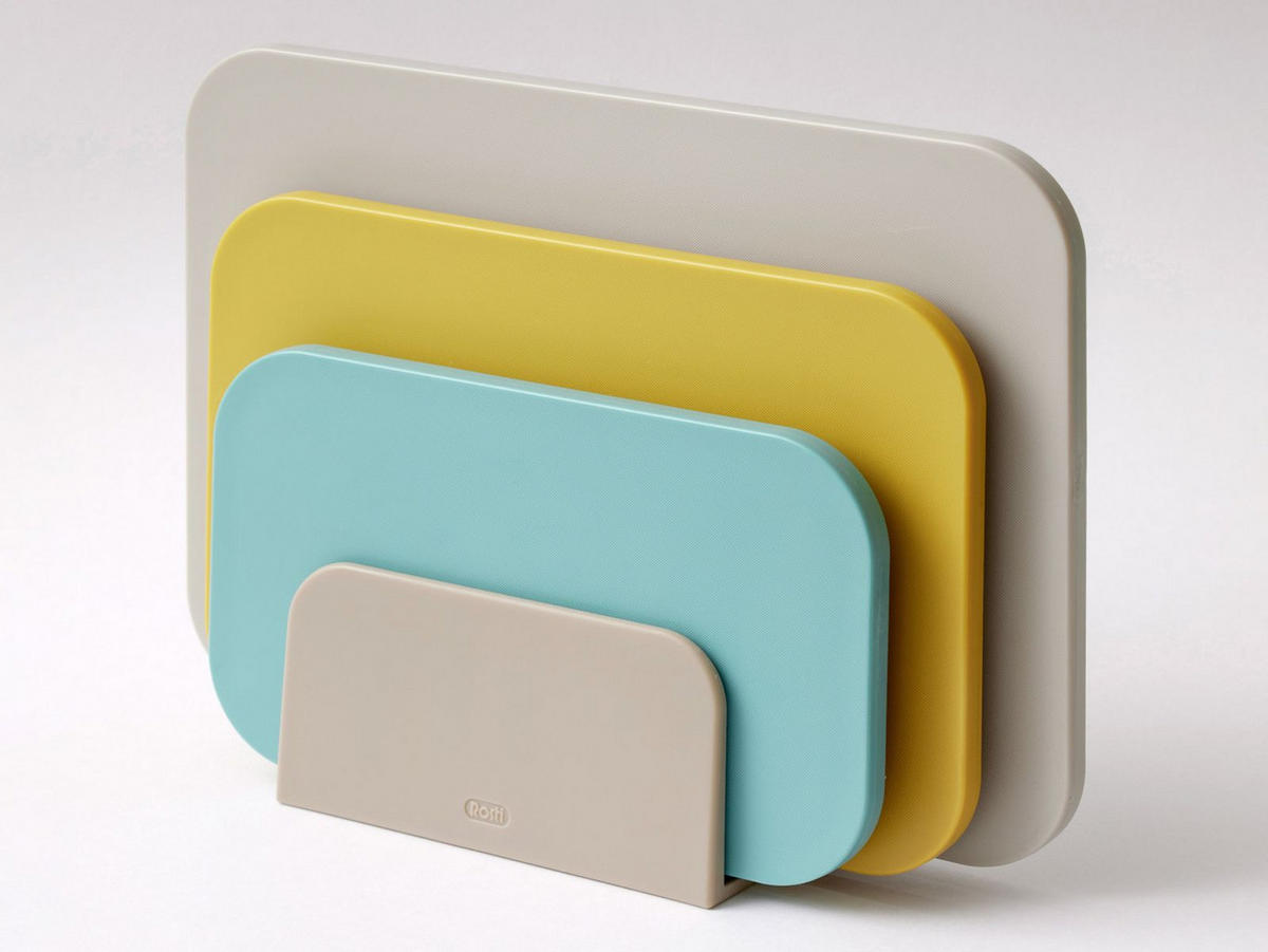 SCHNEIDEBRETTER-SET Choptima beach - Beige/Multicolor, Kunststoff (35/26cm) - Rosti